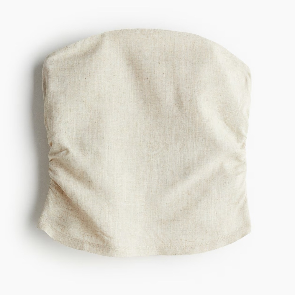 H&M Gathered Corset Style Top, L